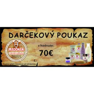 Darčekový poukaz 70€